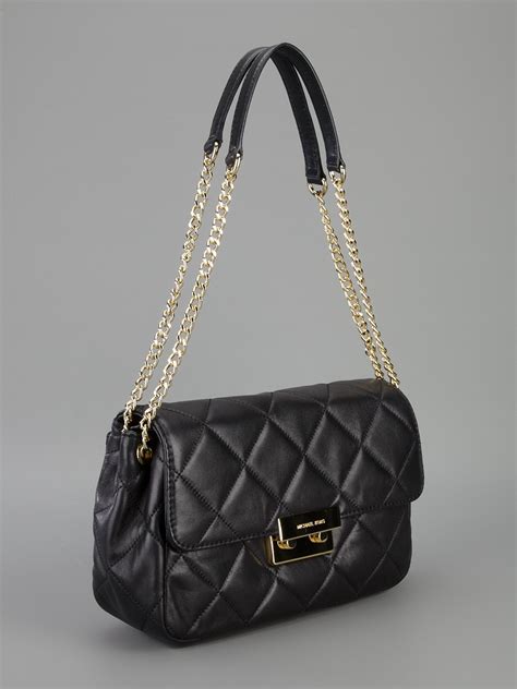 michael kors black chain purse.